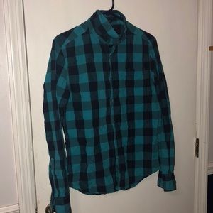 Blue & black flannel
